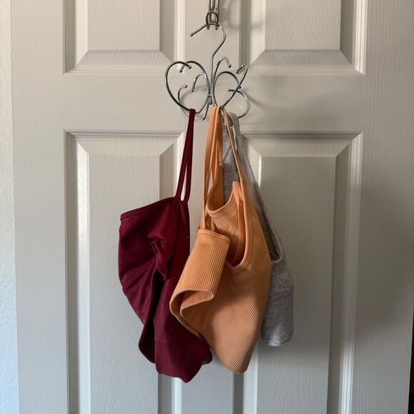 Heart Clothes Hanger Metal Belt Accessories Display Rack Home Decor - Picture 4 of 5